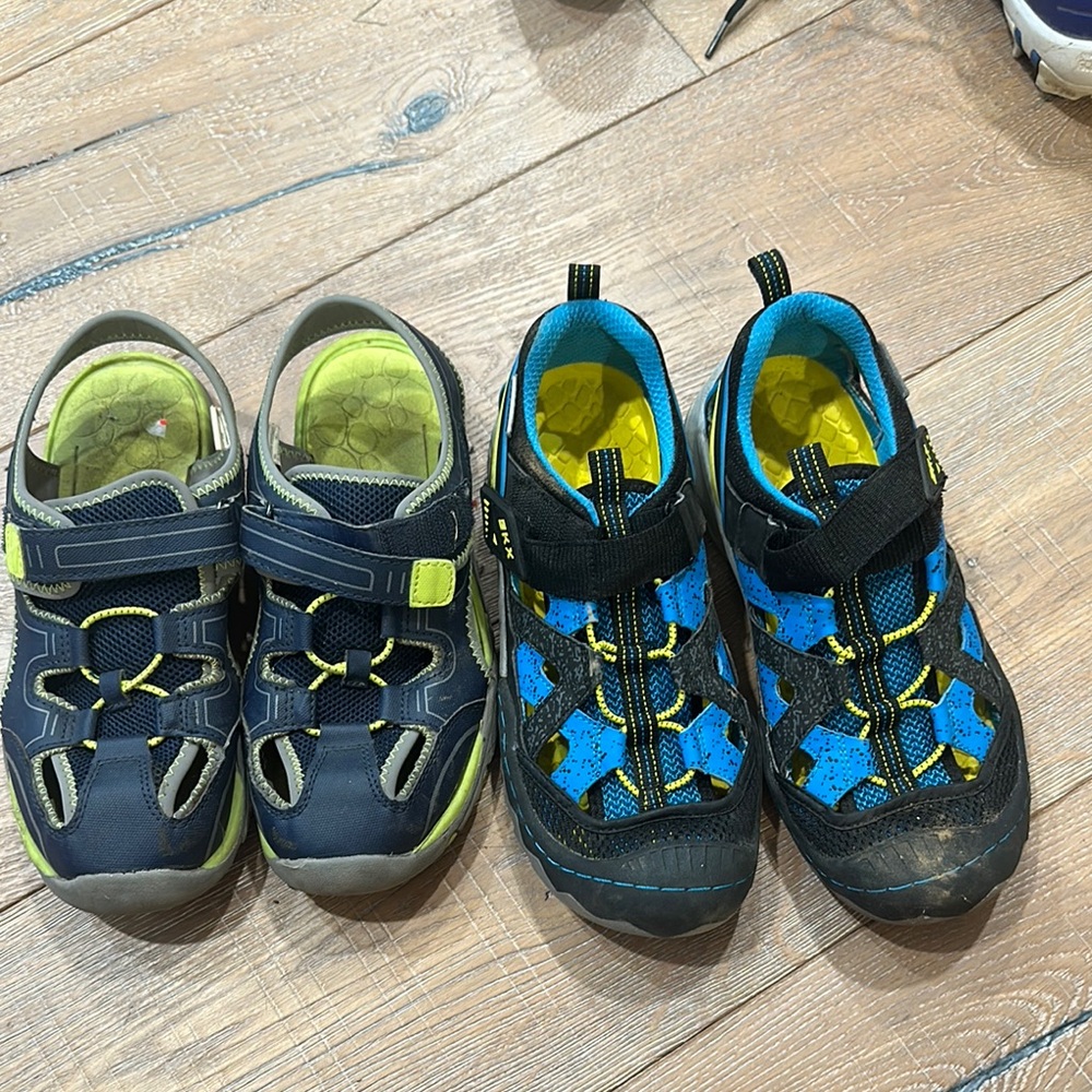Skechers Blue Water Shoes with Velcro Closure and Ventilation
